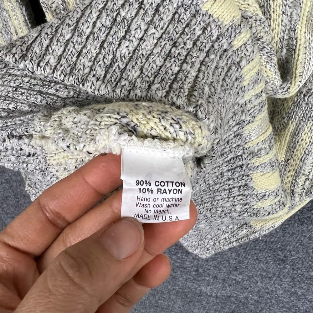 Women's Cream and Gray Sweater - Picture 9 of 9